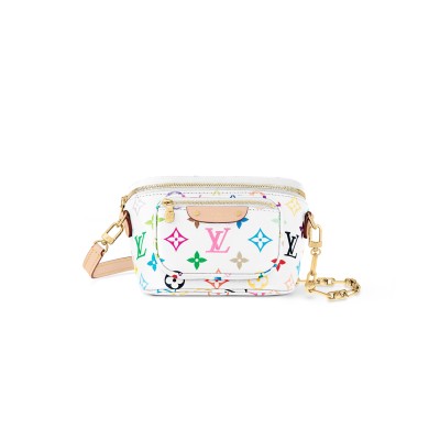 LOUIS VUITTON MURAKAMI LV X TM MINI BUMBAG M28326 (17*12*9cm) LOUIS VUITTON MURAKAMI LV X TM MINI BUMBAG M28326 (17*12*9cm)